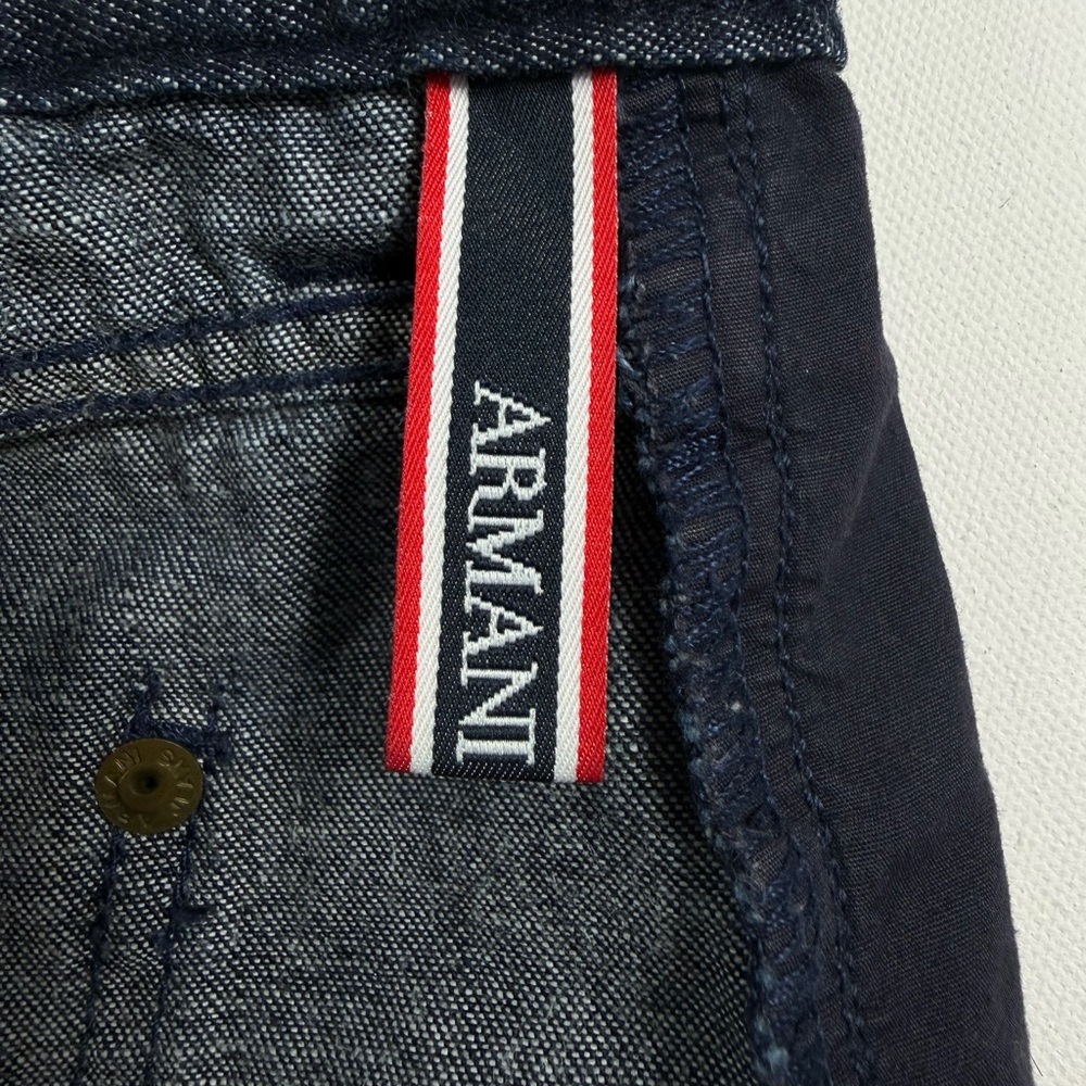 Armani Jeans Men’s Dark Wash Denim – Made in Italy – 34 Waist (Hemmed) Short - Picture 6 of 13